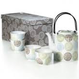 Theeset bestaande uit theepot en 4 bijhorende kopjes in geschenkdoos